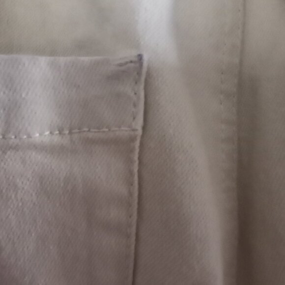 OAK + FORT light yellow denim wide leg pants - Picture 8 of 8